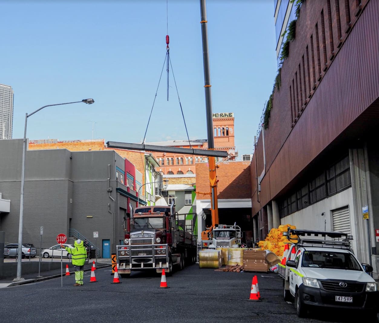 Roofit Qld Crane Lift Fortitude Valley